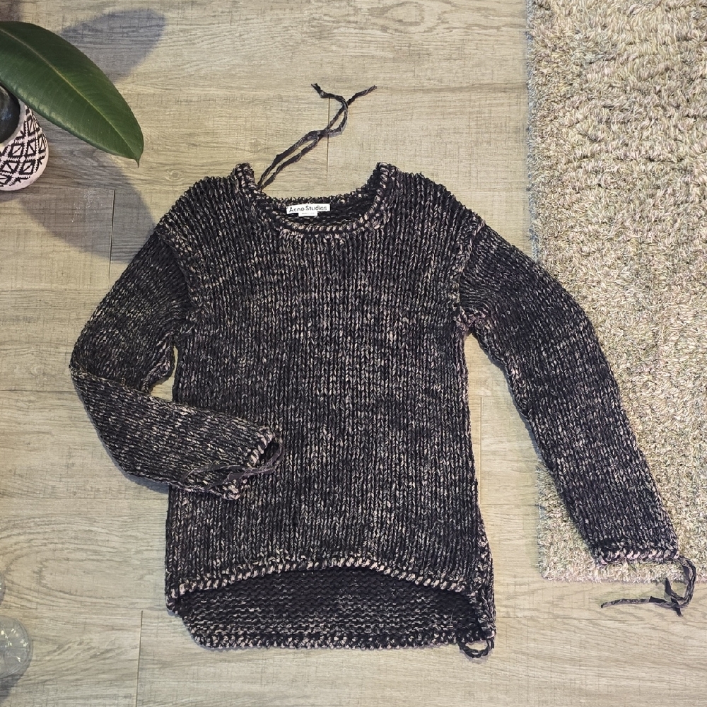 ACNE Studios Chunky Melange Knit Sweater Size Small